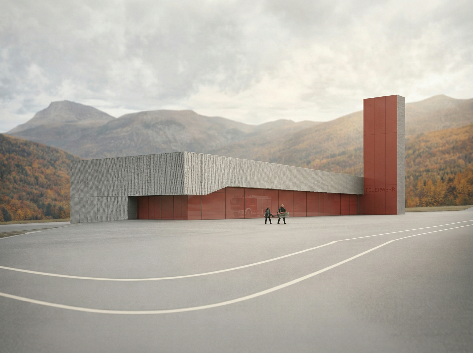 Wettbewerb Feuerwehr Götzis, Beitrag